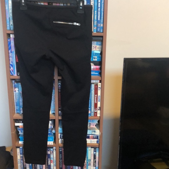Elizabeth  and  James Motto Style Black Leggings Sz 4 - Picture 6 of 11